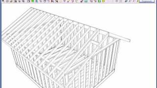 softplan intermediate roof framing blocking [upl. by Laehcar]