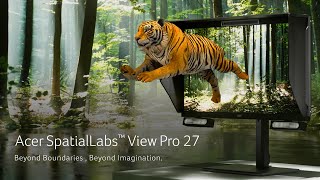 Acer SpatialLabs View Pro 27 Stereoscopic 3D Monitor  Acer [upl. by Bennion]