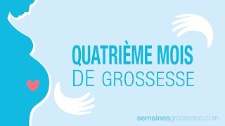 Quatrième mois de grossesse  Mois 4 de grossesse  La grossesse mois par mois [upl. by Aniri]