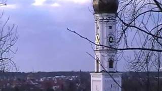 Landsberg am Lech Sonntagseinläuten der Stadtpfarrkirche MH [upl. by Ecinuahs]