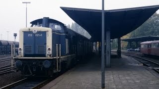 BundesbahnBaureihe V100 auf der Eifelquerbahn  1988 [upl. by Nichani146]