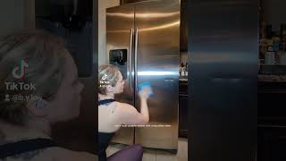 cleaning stainless steel refrigerator [upl. by Leah270]