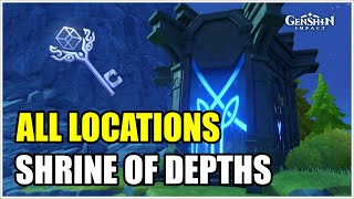 All Locations Shrine of Depths Fontaine  Genshin Impact V41 [upl. by Tergram]