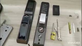 Biometric face door lock Install guide [upl. by Reizarf]