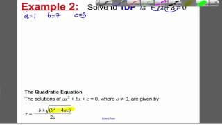 Quadratic Formula 1 GCSE Higher Maths Tutorial 5 [upl. by Lirpa879]