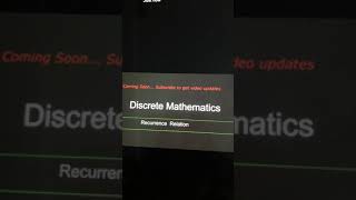 RecurrencerelationIndiscretemathematics Recurrence relation in discrete mathematics [upl. by Alyehc]