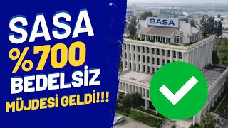 SASAYA BEDELSİZ ONAYI MÜJDESİ SASA BEDELSİZ NE ZAMAN BÖLÜNECEK 2024 sasa bedelsiz [upl. by Fantasia]