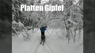 Fichtelgebirgs Skitour über Platten Gipfel  Nußhardt Gipfel und Schneeberg [upl. by Nauqe]