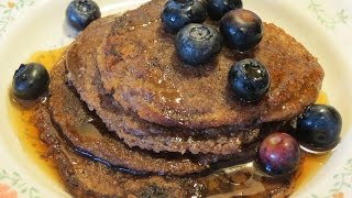 Vegan GlutenFree Oatmeal Pancakes Easy Recipe [upl. by Lexie139]