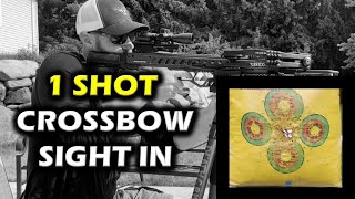 Sight In Your Crossbow with ONE SHOT [upl. by Grae]