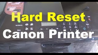 How to Hard Reset Canon Printer Error [upl. by Yrevi216]