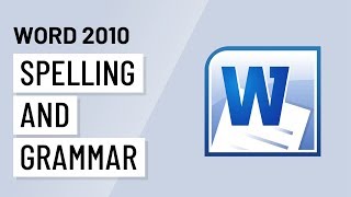 Word 2010 Spelling and Grammar [upl. by Dranreb]