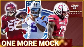 Washington Commanders NFL Draft 1st Round and Seven Round Mock  Depth Chart Projections [upl. by Brenn]