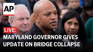 LIVE Maryland Gov Wes Moore press conference on Baltimore bridge collapse [upl. by Suez112]