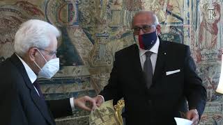 Mattarella riceve il sindaco di Gorizia e di Nova Gorica [upl. by Aitnahc]