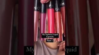 My Sephora liquid lipsticks collection part 1 [upl. by Hevak]