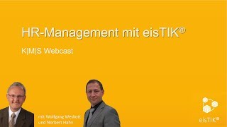 Webcast  Personalmanagement mit eisTIK® [upl. by Zoi]