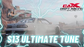 ULTIMATE S13 Wellington S20 90s Tune  CarX Drift Racing Online [upl. by Singhal]