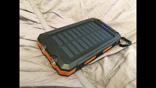 Solar recharging power bank Lights USB phone charger [upl. by Barncard298]