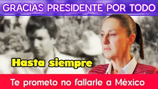 Claudia llora en video de despedida para AMLO [upl. by Camilo]