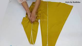 dhoti pant cutting in easy way [upl. by Satsok424]