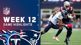 Titans vs Patriots Week 12 Highlights  NFL 2021 [upl. by Aden434]