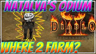 Diablo 2 Resurrected Natalyas Odium Set Where To Farm  See Description [upl. by Barri]