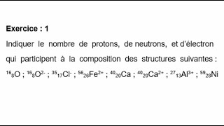 Exercice  1 Atomistique [upl. by Lothaire566]