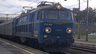 ET22870 z Krytymi wagonami Stacja pkp Inowrocław [upl. by Elane]