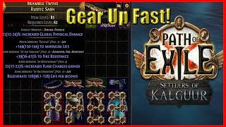 Easy 6 Links early and more  Max Shipping in Kingsmarch POE 325 [upl. by Trust]