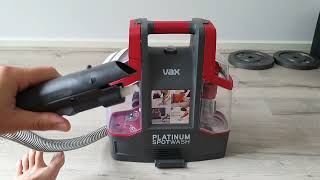 VAX Platinum Spotwash Spot Cleaner VACSC21E  Unbiased review [upl. by Thetes698]