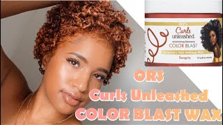 ORS CURLS UNLEASHED COLOR BLAST WAX  WATCH BEFORE YOU TRY  Wash amp Go ESSENCEXOXO [upl. by Idel]