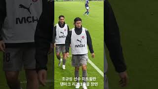 조규성 선수 덴마크 리그 3호골 장면 ⚽️🥳 FC Midtjylland vs Lyngby BK [upl. by Nelyahs]