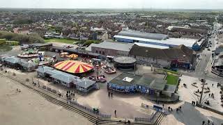 Mablethorpe to Ingoldmells  Drone  4K [upl. by Icnan]