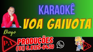 Karaokê  Voa Gaivota Brega Diogo Com Letra [upl. by Notlok]