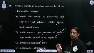 Insulin a peptide hormone like glucagon has all the following effects except [upl. by Ordnael]