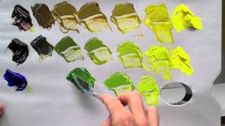 How to mix green acrylic paint [upl. by Varien]