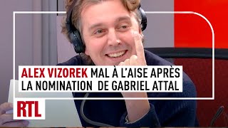 Alex Vizorek est très mal à laise après la nomination de Gabriel Attal [upl. by Eisele18]