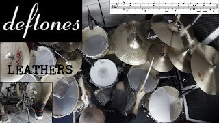 Deftones  Leathers  Abe Cunningham Drum Cover by Edo Sala with Drum Charts [upl. by Ahsia]