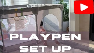 SETTING UP BABY PLAYPEN [upl. by Combs45]