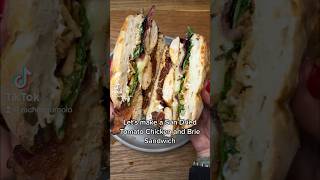 Sun Dried Tomato Chicken and Brie Sandwich cooking recipe food sandwich letscook [upl. by Annahsal]