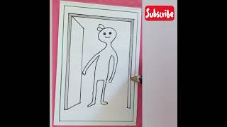 Amazing sticker drawing youtubeshorts ytshorts easydrawingforbeginners [upl. by Moberg]