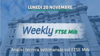 Weekly FTSE Mib analisi grafica dellindice di Borsa Italiana del 20 11 2023 [upl. by Niamert709]