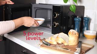 Russell Hobbs RHMM723 17L White Groove Manual Microwave Product Video [upl. by Lapo240]