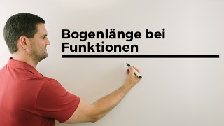 Bogenlänge bei Funktionen Formel mit Erklärung  Mathe by Daniel Jung [upl. by Thorn]