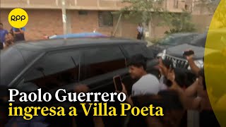 Paolo Guerrero ingresó a Villa Poeta para su primera práctica [upl. by Allwein]