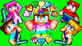 HUNTERS vs CUSTOM HEARTS SPEEDRUNNER in Minecraft [upl. by Solim448]