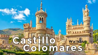 Castillo Colomares Walking Tour  Spains Architectural Marvel 4K [upl. by Seldan]