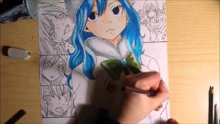 Speed drawing  Juvia Lockser [upl. by Hayyifas]