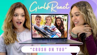 Girls React MattyBraps  quotCrush On Youquot Music Video [upl. by Adelaja343]